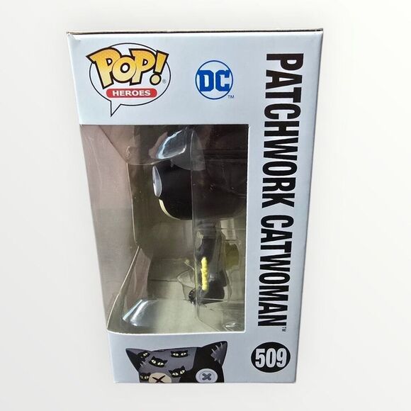 NEW PATCHWORK CATWOMAN - Funko POP! Heroes #509 DC Collectible Vinyl Figure NIB - Picture 2 of 7